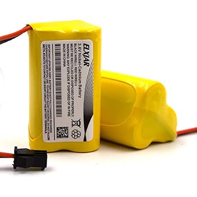 (2-Pack) 3.6V 800mAh AA ELB-B001 NiCad Battery Replacement for Lithonia ELBB001 Unitech 0253799 ANIC1566 EU2 LED Exit Light