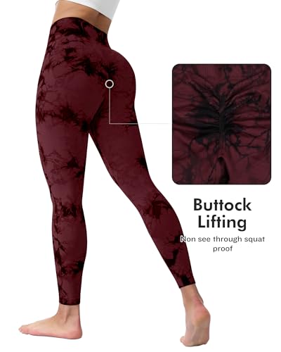 Image of ATHVOTAR Workout Gym Leggings Women, High Waisted Seamless Butt Lifting Scrunch Butt Sports Leggings