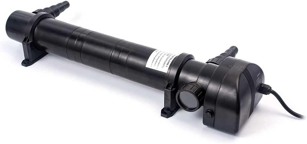 Jecod EverGrow 55W Non-Submersible UV Ultraviolet Light Clarifier Lamp Filter for Aquarium Koi Pond Fish Tank