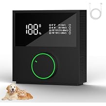 2026 Air Ionizers for Home Plug in, Pet Odor Eliminator for Strong Odor 99% Cat Litter Deodorizer, Air Purifier for Home, Kitchen, Shoe, Smoke, Pets, Air FreshenerBlack