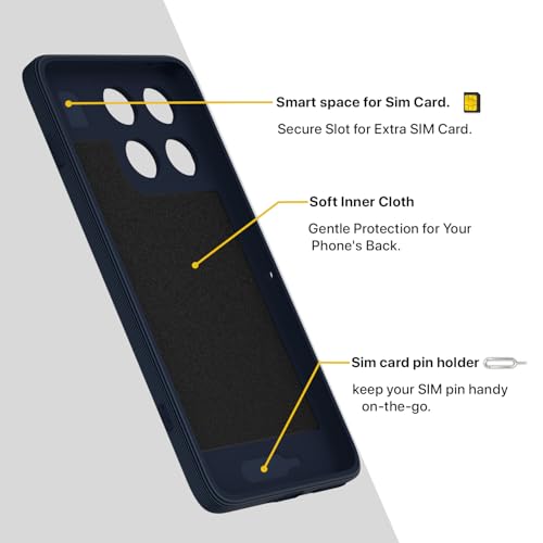 Image of Pikkme Back Cover for Motorola Moto Edge 70 5G Soft Matte Silicone Mag-Safe Design (Mag-Safe Not Support) Camera Protection | Slim Fit Bumper Cover (Blue)