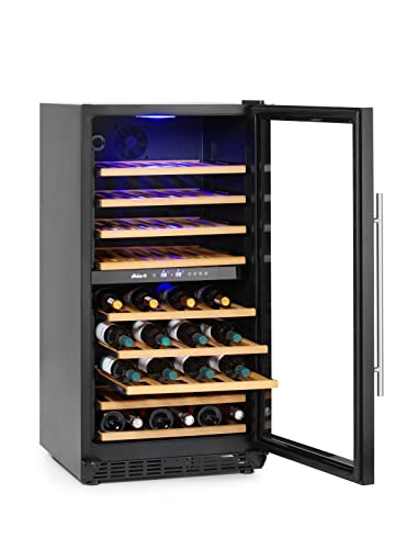 HENDI Weinkühlschrank, mit 2 Zonen, Getränkekühlschrank, Platz für 72 Flaschen, 232L, 220-240V, 110W, 595x605x(H)1225mm