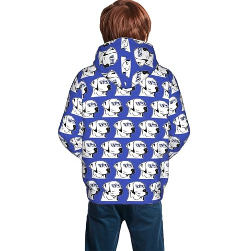 Labrador Wearing Glasses Boy, Girls Sports Shirt Youth Pullover Fashion Hooded Sweatshirt2