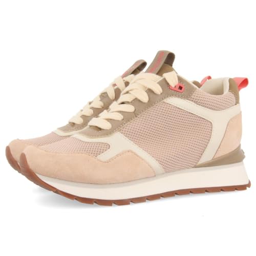 Sneakers Nude con CUÑA Interna Y Detalles Multicolor para Mujer RANDAZZO