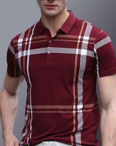 Image of Noble Monk Men's Regular Fit Polo T Shirt |Half Sleeves |Collar Tshirts | Casual T-Shirt for Men