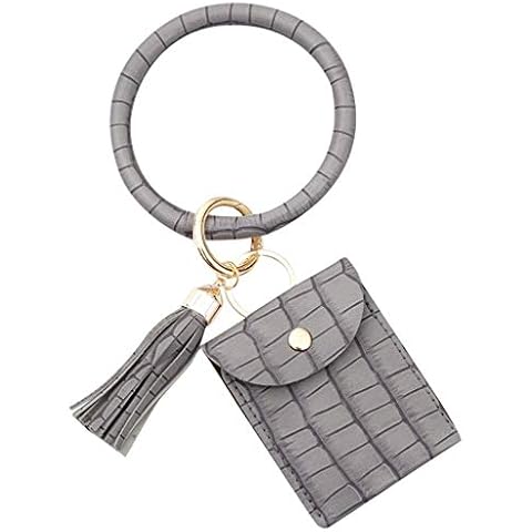 WWricotta Bracelet Bangle Wristban Holder Key Keychain Card With Wallet Large Tassel Ring Accessory (Multicolor, One Size) Cover