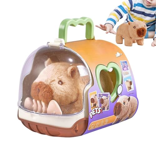 Peluche capybara électrique avec module sonore interactif pour salle de jeux