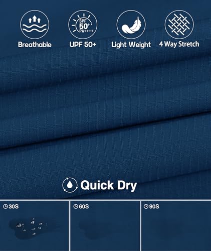 Men's Fishing Shirt Sun Protection Short Sleeve Cooling Button Down Shirts for Hiking Travel4