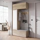 Muebles Slavic Armario Vestidor con Tapicería TEJO - Largo de 150 cm - Vestidor en Estilo Moderno - Roperos de Dormitorio para Salón, Comedor - Armario Grande