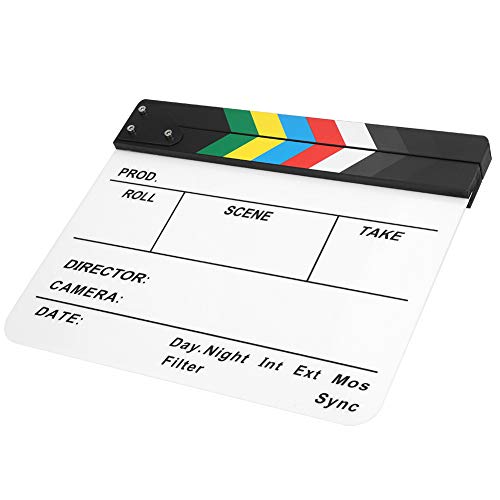 Claqueta de sonido transparente para hacer películas y videos profesionales PAV1 1
