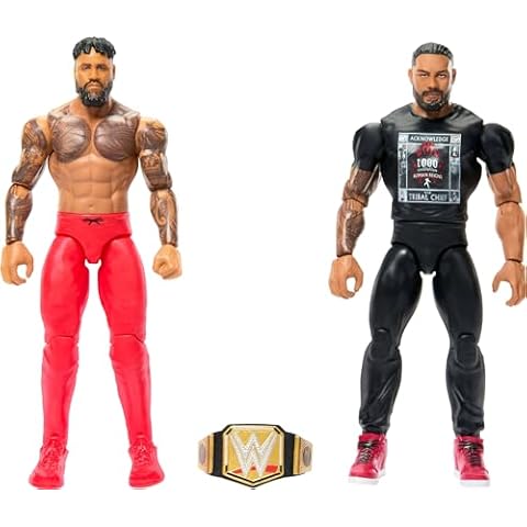 Mattel WWE Roman Reigns vs Jey USO Action Figures Cover