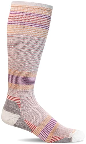 Sockwell Women's Cadence Knee High Moderate Graduated Compression Sock, Natural - M/L