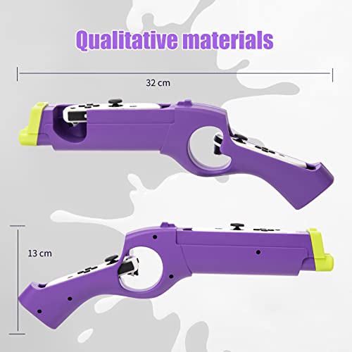 Heatfun Switch Gun Controller, Switch Game Gun For Kids, Switch Hand Grip Compatible With Splatoon 2, Hunting Simulator 2 Nintendo Switch And Other Shooting Games - Purple #TOP7