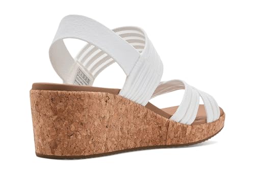 Skechers Women's ARCH FIT BEVERLEE 2.0 - BALI VIBES, Monomesh knit cross band slingback, White, 9M - image 4