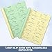 Engrowtic 800 Pcs Tardy Slip Book with Carbonless Duplicates 3.5 x 4.3 Inch Tardy Slips Per Book Form Register Copy Notebook for Student Late Arrivals Easy Removal Fold and Tear(Yellow and Green)