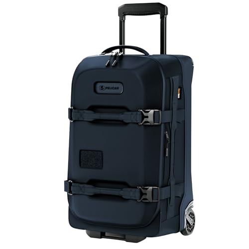 Pelican Aegis Luggage – Carry On Duffel Bag with Wheels – 22 Inch Carry On Bag – Airline Approved (Indigo)