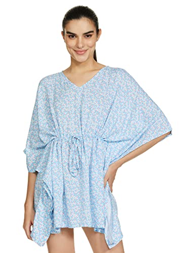 Amazon Brand – Eden & Ivy Women’S Rayon Printed Knee Length Night Gown (Eniss22Wspdr113_Multi 3_Xl_Multicolor_Xl)