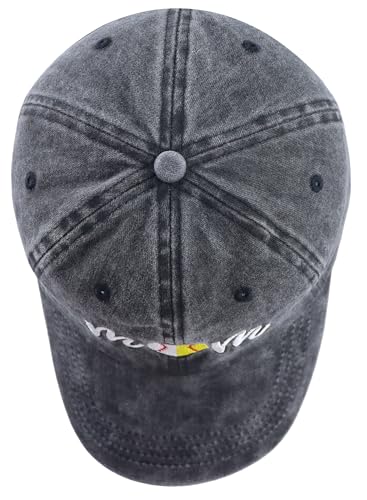 Softball Gifts for Women, Softball Mom Hat, Baseball Mom Accessories Baseball Cap, Christmas Mothers Day Birthday Gifts for New Mama Grandma Wife Aunt Black