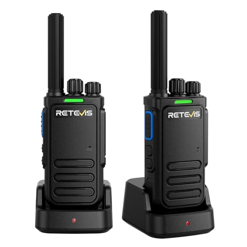 Retevis B64 Walkie Talkies for Adults, 2 Way Radios, Two-way AI chip Noise Reduction,Sound Quality Adjustment, Rechargeable USB-C Radio Communication for Family, Outdoor, Hiking (Black, 2 Pcs)