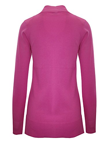 Image of Cielo Women's Solid Basic Open Front Pockets Knit Sweater Cardigan