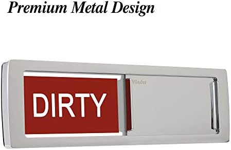 Nano shield Dishwasher Magnet Clean Dirty Sign [Upgraded Metal Design] 2021 New Decorative Dishwasheer Indicator Slider Reminder with Sticky Tab Adhesion, Sliding Signs Cool Kitchen Gadgets