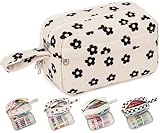 Bluboon Big Capacity Pencil Case Pencil Pouch Pen Case School Supplies Cute Pencil Box Pencil Bag for Teen Girls Boys Women Man (Black Floral 95)