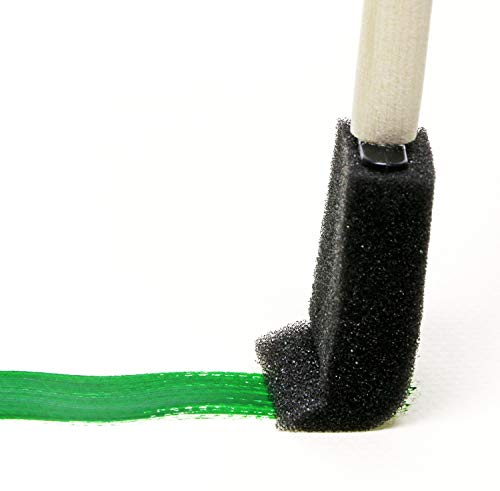 Tupalizy 1 Inch Sponge Brushes For Painting Diy Crafts Foam Paint Brush With Wooden Handles For Staining Stencils Art Project Decoupage Acrylics Varnishes Enamel Wood Smooth Surface (5Pcs) #TOP3