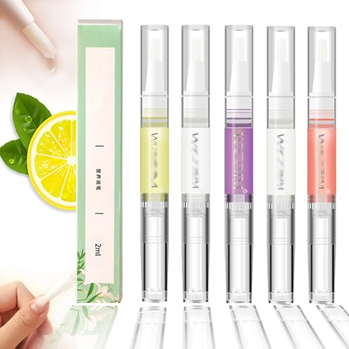 5 bolígrafos Anperio para el crecimiento de uñas, Anperio Cosmetics, bolígrafo para el crecimiento de uñas de células madre, bolígrafo de aceite para el crecimiento de uñas para hidratar (5 piezas)