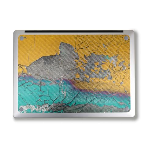 Image of Carbon Fiber Laptop Skin Compatible with Alienware M18 R2 (2024) - Chipped Spill - Premium 3M Vinyl Protective Wrap Decal Cover - Easy to Apply | Crafted in The USA by MightySkins