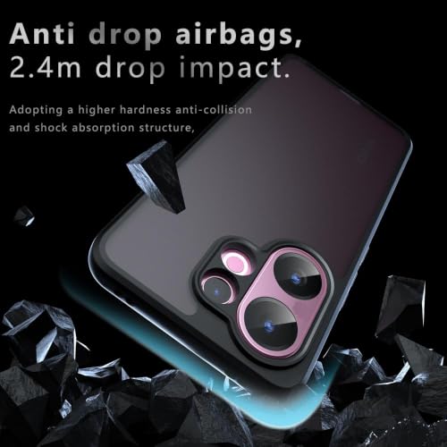 Image of Matte PC+TPU Phone Case For Vivo T4 Pro 5G Air Bag Protection, Black
