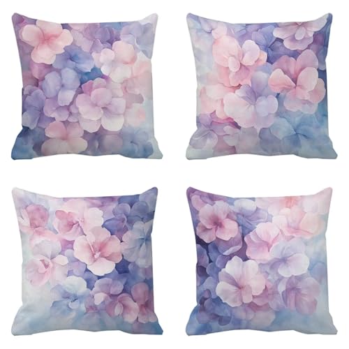 Coussin extérieur imperméable 30x30 violet résistant à l'eau pour terrasse