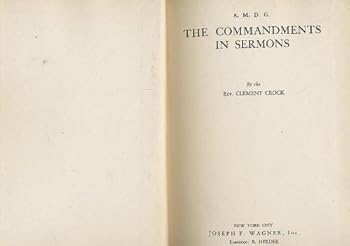 Hardcover The Commandments in Sermons Book