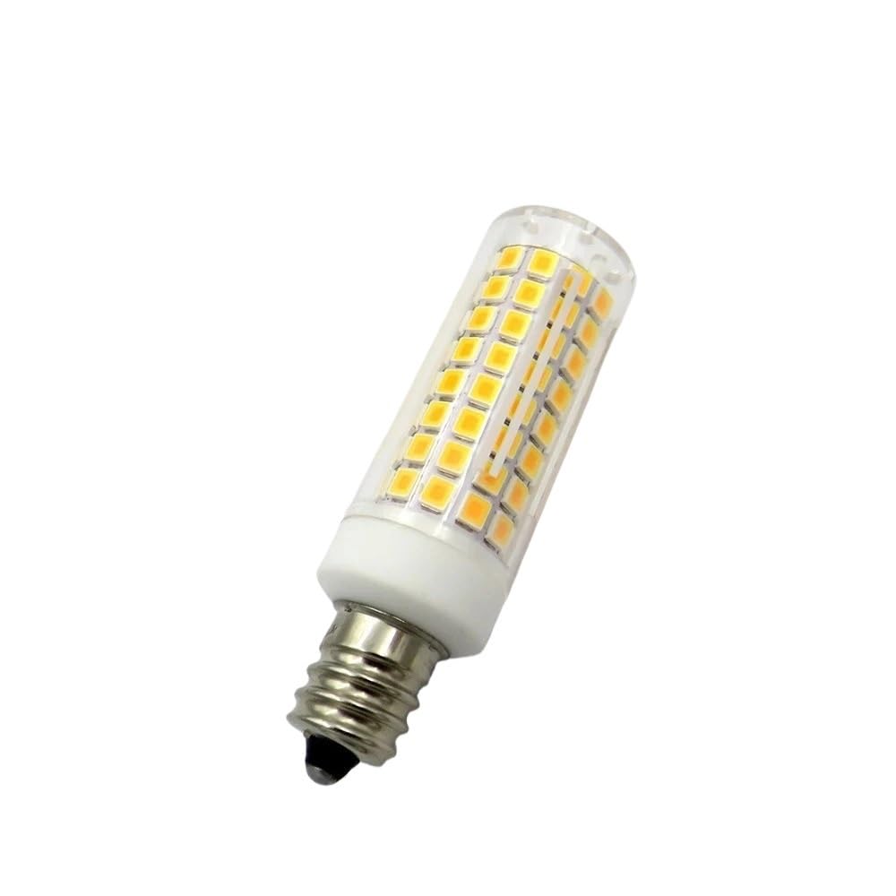 1fortunate Paquete de 20 bombillas LED en forma de maíz, CA 220 V, G9/E12/E14, lámparas de araña de cristal, 10 W, 102 leds, bombillas regulables(Warm White E12)