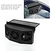 Solar Powered Car Window Exhaust Fan | 3 Fan Car Solar Power Air Vent Radiator | Car Air Purifier For Vehicle Ventilation (black)