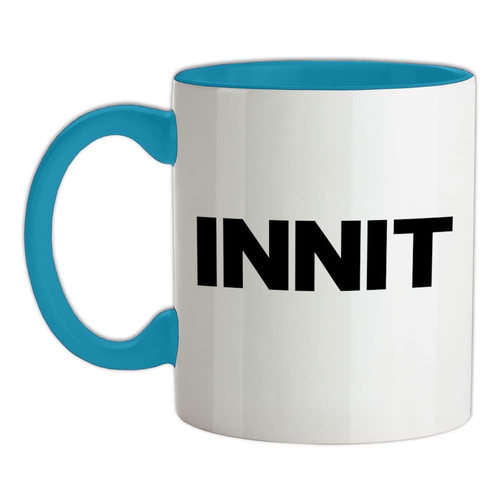 Innit - 11oz - Ceramic Two-Tone Mug for Coffee/Tea - Babyblue/White - One Size