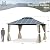 MELLCOM 12x14FT Hardtop Gazebo, Permanent Outdoor Aluminum Patio Gazebo with Aluminum Composite Double Roof for Patio Lawn and Garden, Curtains and Netting Included
