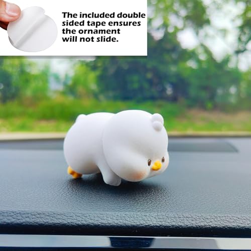 Image of Cute Furry Animal Rear View Mirror Accessories, Car Dashboard Decoration