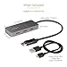 StarTech.com 3-Port MST Hub - DisplayPort to 3X HDMI, Triple 4K 60Hz Monitors, DP 1.4 Multi-Monitor Video Adapter, 1ft (30cm) Built-in Cable, USB Powered, Windows Only (MST14DP123HD)