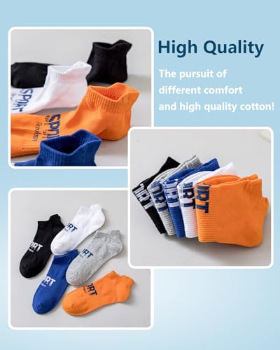 Mens Ankle Socks Athletic Running Cushion Socks Low Cut Socks 5 Pairs Sport Arch Compression Socks4