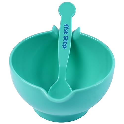 Image of 1st Step Portable Grinding Feeding Masher /Serving Bowl for Baby Food Preparation with Spoon(Pack of 1) (Mint Green)