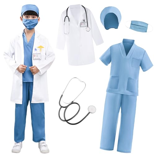 Costume Docteur pour Garçon Fille : l'ensemble parfait pour jouer au médecin