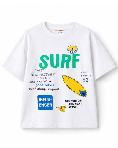 Image of Kuchipoo Boys Regular Fit Cotton T-Shirt