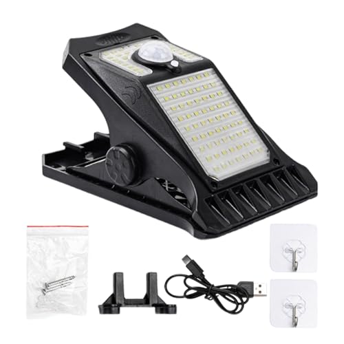 Luces de clip de carga solar para evitar zonas oscuras en caminos y porches