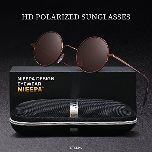 Image of Vintage Small Round Polarized Hippie Sunglasses for Men Women Circle Sun Glasses NP1002