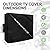 Outdoor Waterproof TV Cover – Universal 40-43 Inch Flat Screen TV Cover, 600D Durable TV Display Protector for All Seasons, Size 41.3''W x 27.6''H x 5.1''D