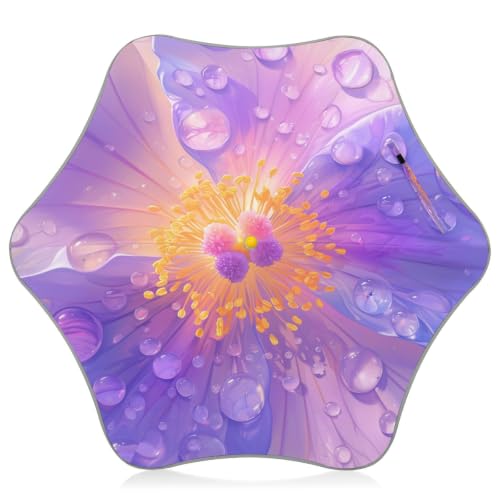Parapluie enfant réfléchissant rose pourpre anti-UV automatique compact
