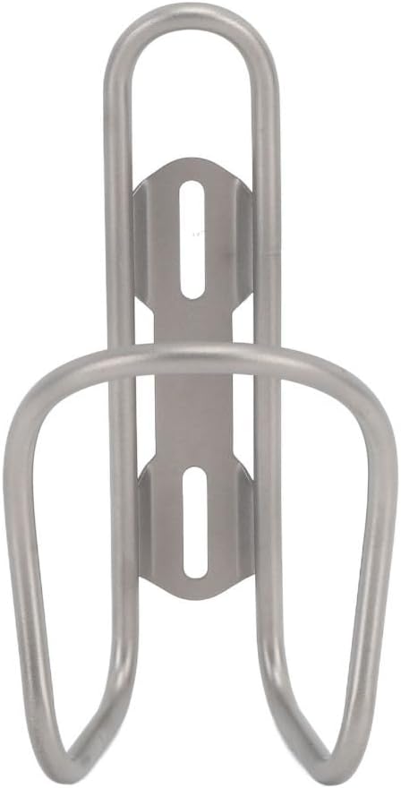 Titanium Alloy Bike Water Bottle Cage - S Shape Bottle Holder for Mountain Road Bikes, Stable Cycling Drink Rack Bracket with Easy Installation