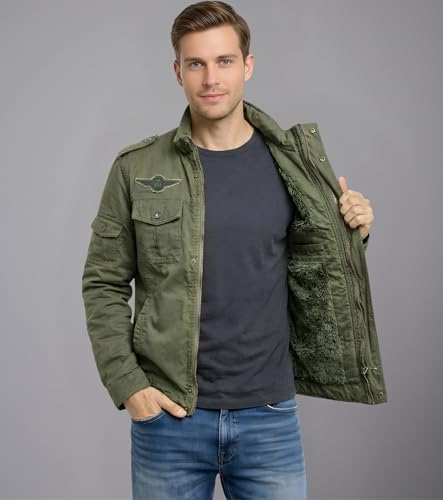 Image of L'MONTE Imported Casual Cotton Fur Winter Jacket for Men