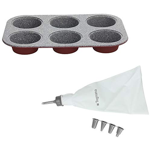 Teglia Per Muffin Westmark - 6 Stampi, Antiaderente | Acciaio Stampato A Freddo | Fino A 240°C | Colore Antracite - Foto 12