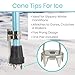Vive Cane Tips for Ice - All Terrain Heavy Duty (2 Pack) Metal Retractable 4-Prong Hiking Attachment - Replacement Grip for Walking Sticks, Trekking Pole, Crutches, Tip Points for Winter Snow Safety